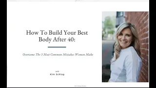 Fitter After 40: How to build your best body!