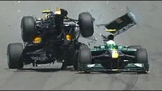 Mark Webber 2010 European Grand Prix crash
