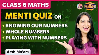 Exam Edge: Midterm Menti Quiz on Maths - Chapter 1, 2, and 3  | Quick Revisions | Menti Quiz Class 6
