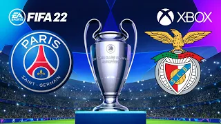 FIFA 22 - PSG vs. Benfica - UEFA Champions League 22/23 Group Stage Full Match - HD