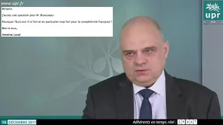 Pourquoi l euro est il trop fort par rapport à la compétitivité française ?