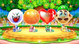 Mario Party 10 Minigames - Mario Vs Yoshi Vs Luigi Vs Donkey Kong (Master Difficulty)