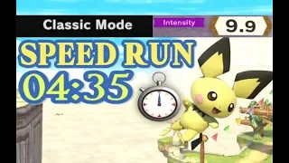 [OLD WR] Super Smash Bros. Ultimate: Classic Mode Speed Run 9.9 with Pichu in 04:35