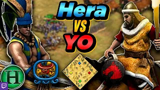 Mayans vs Huns | 1v1 Arabia | vs Yo | AoE2