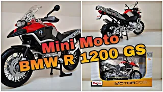 Miniatura Moto BMW R 1200 GS escala 1/12 , Modelo show !!