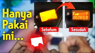 Cara Mengganti Mika LCD Speedometer motor Supra X 125 dengan Mika LCD Bekas HP jadul