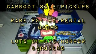 Carboot sale 2021 Ep. 9 - PS1, Wii & 360 games, lots of DVD & horror bargains