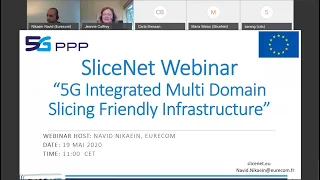 SliceNet Webinar Series #7: 5G Integrated Multi-Domain Slicing Friendly Infrastructure