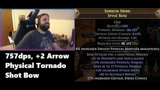 Step-By-Step Crafting of our HUGE Physical Tornado Shot Bow in Group-Found! Path of Exile Affliction