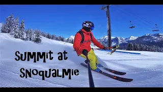 SUMMIT AT SNOQUALMIE - Epic Day in February 2020 (Rossignol Sky 7 HD)