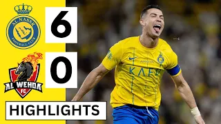 🟡Ronaldo Hat-Trick 🔥Al Nassr 6-0 Al Wehda | All Goals & Highlights