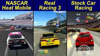 NASCAR Heat Mobile vs Real Racing 3 vs Stock Car Racing