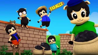 Baa Baa Black Sheep Sat On The Wall | Original Nursery Rhymes | Kids Song by Farmees