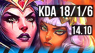 LEBLANC vs QIYANA (MID) | 18/1/6, 52k DMG, Legendary, 4k comeback | EUW Grandmaster | 14.10