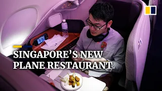 Grounded plane serves as restaurant to help Singapore Airlines stay aloft during Covid-19 pandemic