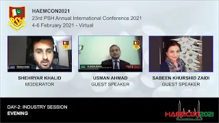 Industry Session | Evening | Day-2 | HAEMCON2021 | 23rd Annual Conference | 4-6 Feb 2021 | Virtual
