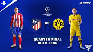 FC 24 - Atletico Madrid vs Borussia Dortmund - Quarter Final - UEFA Champions League | PS5™ | 4K