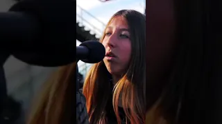 Family band plays “Crazy Train” on the Santa Monica Pier