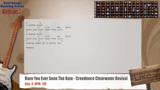 🎸 Have You Ever Seen The Rain - Creedence Clearwater Revival Guitar Backing Track with chords