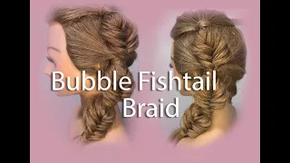Bubble Fishtail Braid/ Braided hairstyle for long hair/Cute hairstyle for girl| Kepang Fishtail lucu