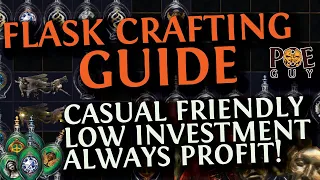 PoE 3.24 - CRAFTING FLASKS FOR BIG PROFIT / CURRENCY MAKING METHOD / - GUIDE FOR LAZY PEOPLE -
