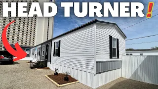 This BRAND NEW single wide mobile home got ALL the ATTENTION! Prefab House Tour