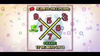 ACIERTO MILLONARIO 17 DE MAYO 2022 | LA CRUZ MILLONARIA