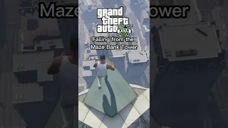 GTAV VS GTA SA falling from the Maze Bank Tower