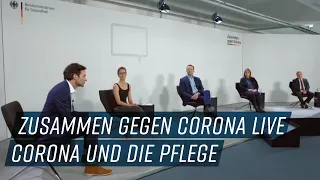 Zusammen gegen Corona live - Minister Jens Spahn im Gespräch: Corona und die Pflege