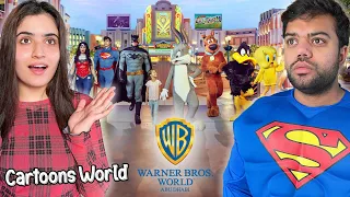 Cartoons Ki Duniya Mein Aa Gaye 😱 | Biggest Superhero And Cartoon Theme Park 😍