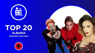 Albania in Eurovision · my top 20 · 2004 - 2023