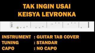 Tak Ingin Usai - Keisya Levronka - Easy Guitar Tabs Tutorial Fingerstyle - Tiktok Song Guitar Cover