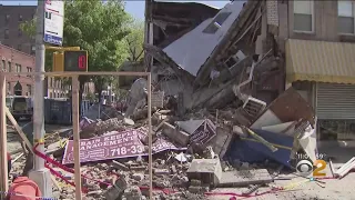 Driver's Crash Into Building Causes Partial Collapse In Brooklyn