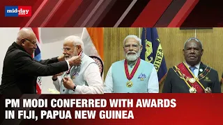 PM Modi Conferred With Awards In Fiji, Papua New Guinea; Says ‘This Is For 140 Crore Indians