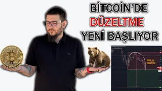 ⚠️DİKKAT❗️❗️ BİTCOİN'DE DÜZELTME YENİ BAŞLIYOR🤔   #bitcoin #altcoin #ethereum #kriptopara