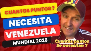 #Venezuela #VinoTinto con cuantos puntos clasifica al #mundial2026