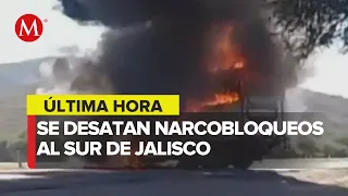 Reportan narcobloqueos en Jalisco tras captura de 'El CR'