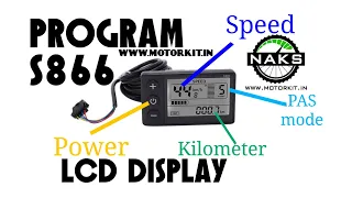 Ebike S866 LCD Display Program Setting and Parameter