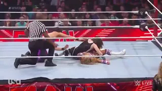 Raquel Rodriguez aliyah vs Nikki ash doudrop non title match raw 9/5/22