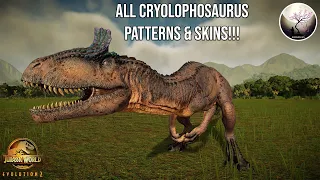 ALL CRYOLOPHOSAURUS SKINS SHOWCASE!!! - Jurassic World Evolution 2