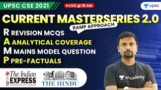 Current MasterSeries by Durgesh Sir | 1st June 2021 | The Hindu/Indian Express/PIB | IAS 2021/2022