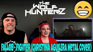 FALLCIE - Fighter (CHRISTINA AGUILERA Metal Cover) THE WOLF HUNTERZ Reactions