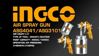 Πιστόλι Βαφής Αέρος ASG4041 ASG3101 Air Spray gun INGCO