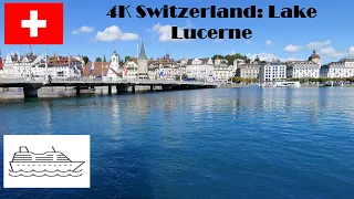 4K Switzerland: Lake Lucerne. Boat ride