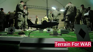 U.S. Marines build a terrain model for Combat Readiness Evolution