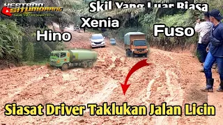 Trik Jitu Driver Truk Ber Skill Dewa Di Saat Taklukkan Jalan Licin Dan Berlumpur