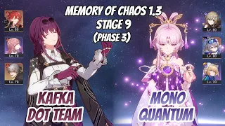 Kafka x Himeko DoT Team & Fu Xuan Mono Quantum Memory of Chaos Stage 9 (3 Stars) | Honkai Star Rail