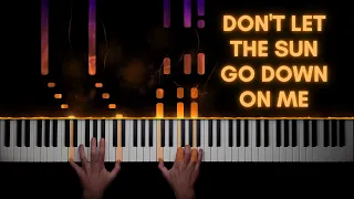 Don't Let the Sun Go Down on Me - Elton John & George Michael | Piano Cover + Sheet Music
