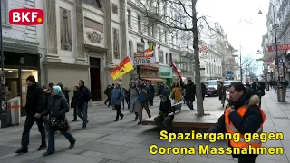 9. 1. 2021 - Spaziergang gegen Corona Massnahmen in Wien - CCM-TV.at / BKF