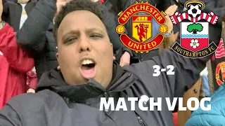 Manchester United 3-2 Southampton| Matchday Vlog| Lukaku brace in a thrilling win!